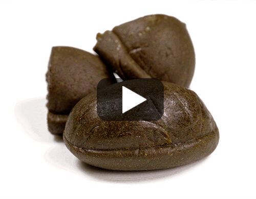 Hashish Pakistano Przekrojony z Bogatą Fakturą Wewnętrzną