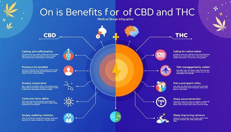 Korzyści medyczne CBD i THC