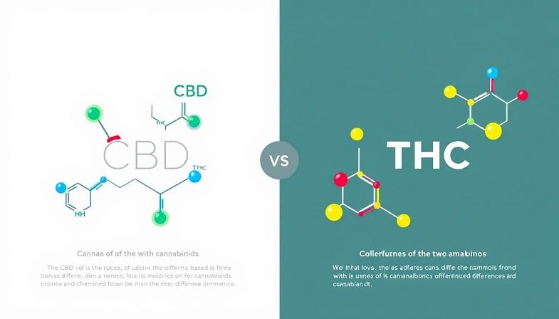 Struktura chemiczna zarówno CBD, jak i THC