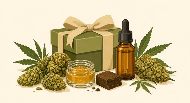 Zestawy CBD Kit z r&oacute;żnymi produktami konopnymi: susz, haszysz i ekstrakty